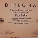 בלה בלור פז - טיפול רגשי ופסיכותרפיה - תעודה 12