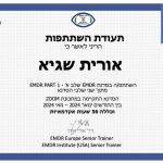 אורית שגיא - מטפלת רגשית ב-NLP ברחובות ובשפלה - תעודה 2