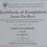 לימור שביט - מטפלת רגשית לילדים ובני נוער בגבעת שמואל. תעודת הסמכה לאקסס בארס